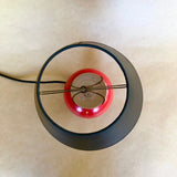 Red & Black Mid-Century Ball Lamp